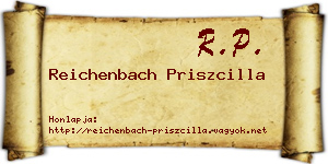 Reichenbach Priszcilla névjegykártya